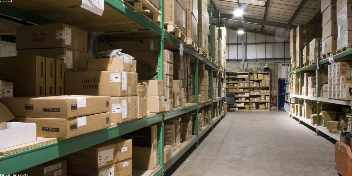 Warehouse shelving installation